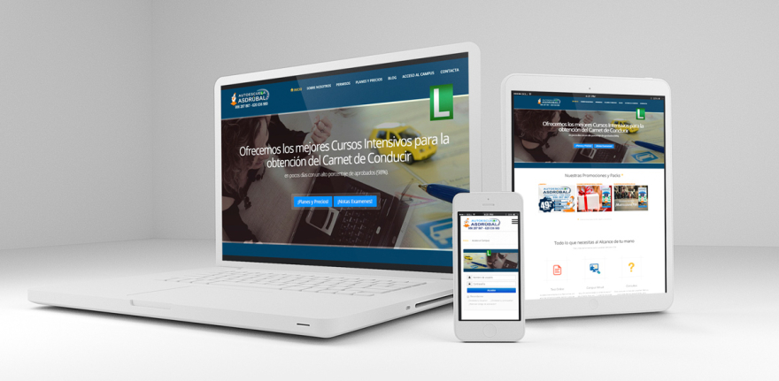 Web Autoescuela Asdrubal